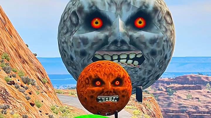 😈 THE SCARIEST MONSTER BALLS ARE TAKING OVER THE ROAD! 🌊👹 Would you dare to cross this r
