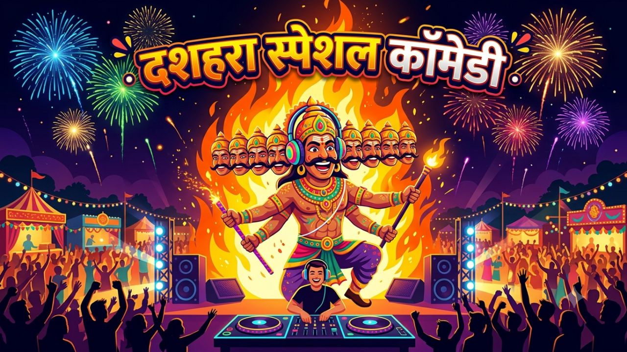 रावण भी हैरान! डीजे वाले बाबू ने किया ऐसा कांड 😂 | दशहरा स्पेशल कॉमेडी शायरी | #DeshraSpecial #Come