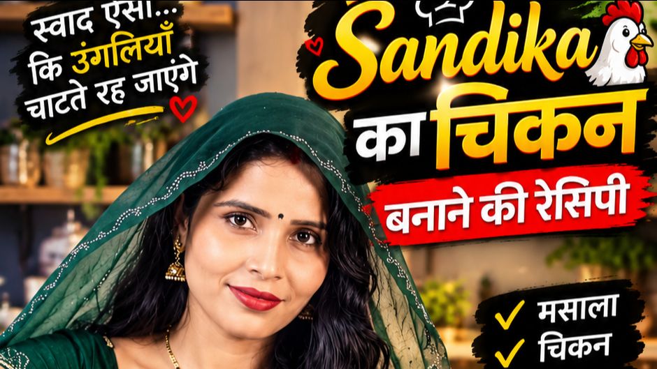 🍗🔥 Sandika के हाथों का चटपटा चिकन! 😋❤️
