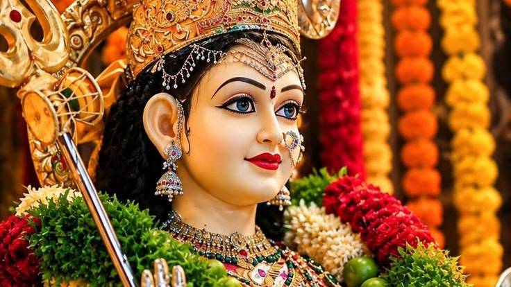 Navratri status video mata rani visarjan