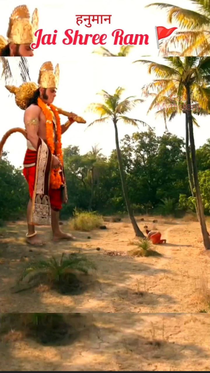 hanuman ji ne li mahabali bheem ki pariksha🙏🚩🚩 | #jaishreeram #hanuman #mahabharat #shorts