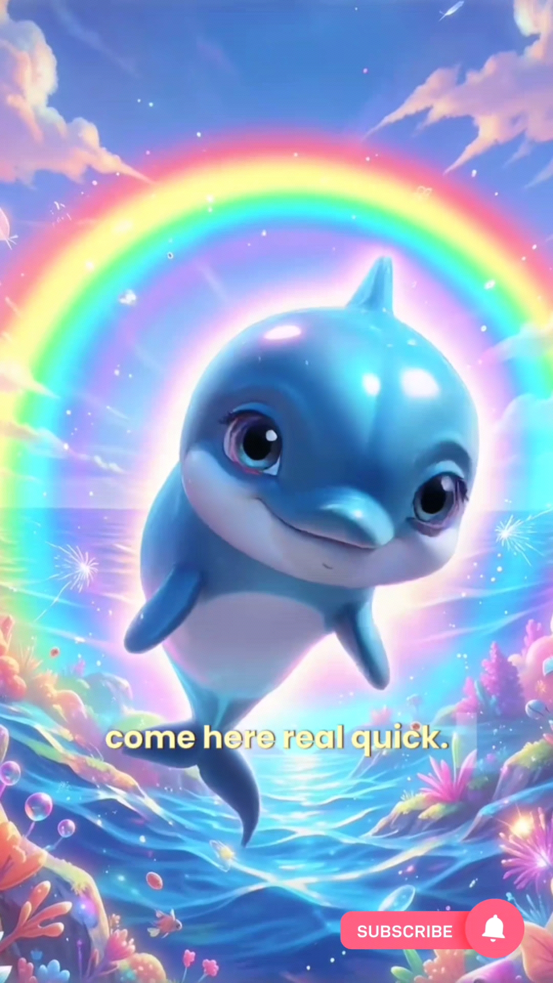 🐬 Cute Baby Dolphin 🥹🌈 | Tuna Fish Remix 😂 #shorts