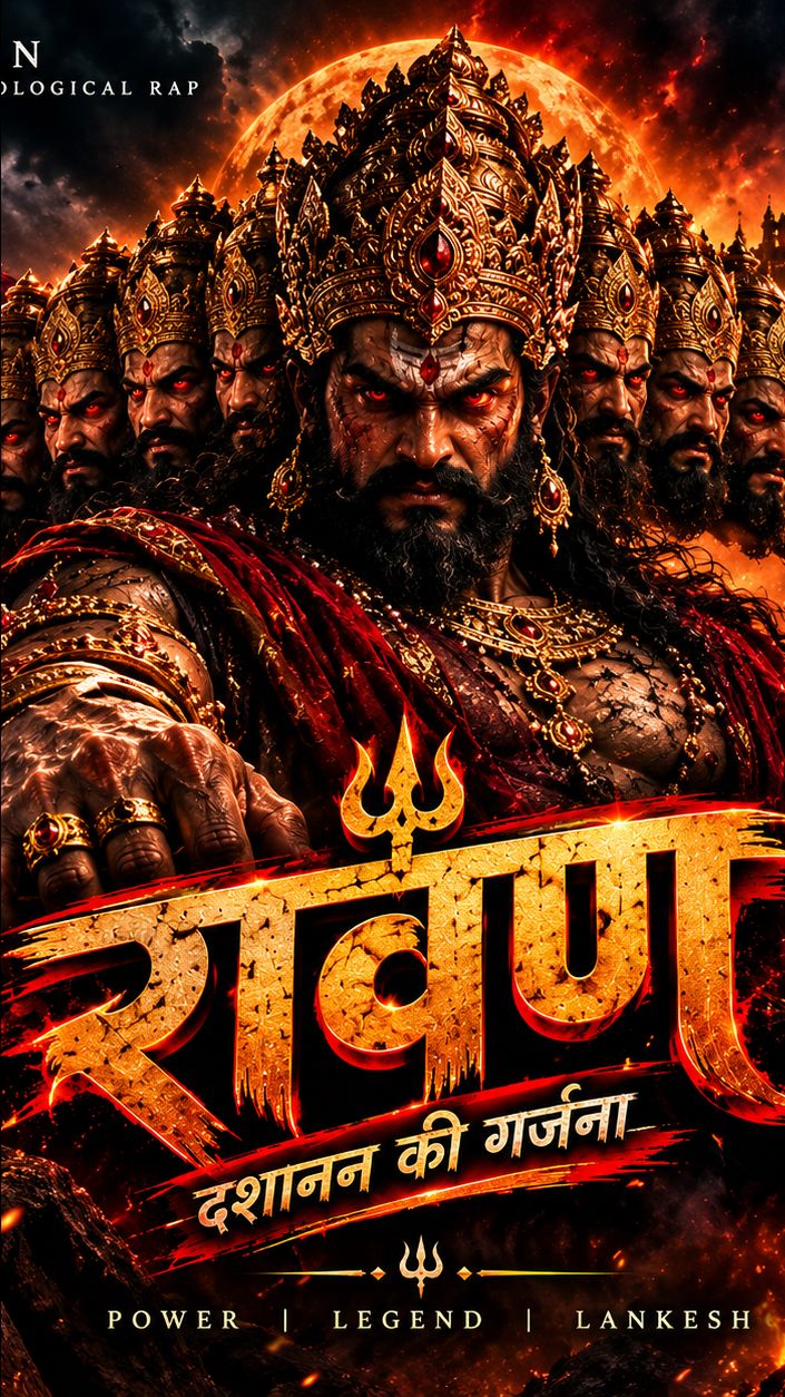 🔥 रावण: दशानन की गर्जना 👑 | Dark Mythological Rap | Coming Soon 🔱