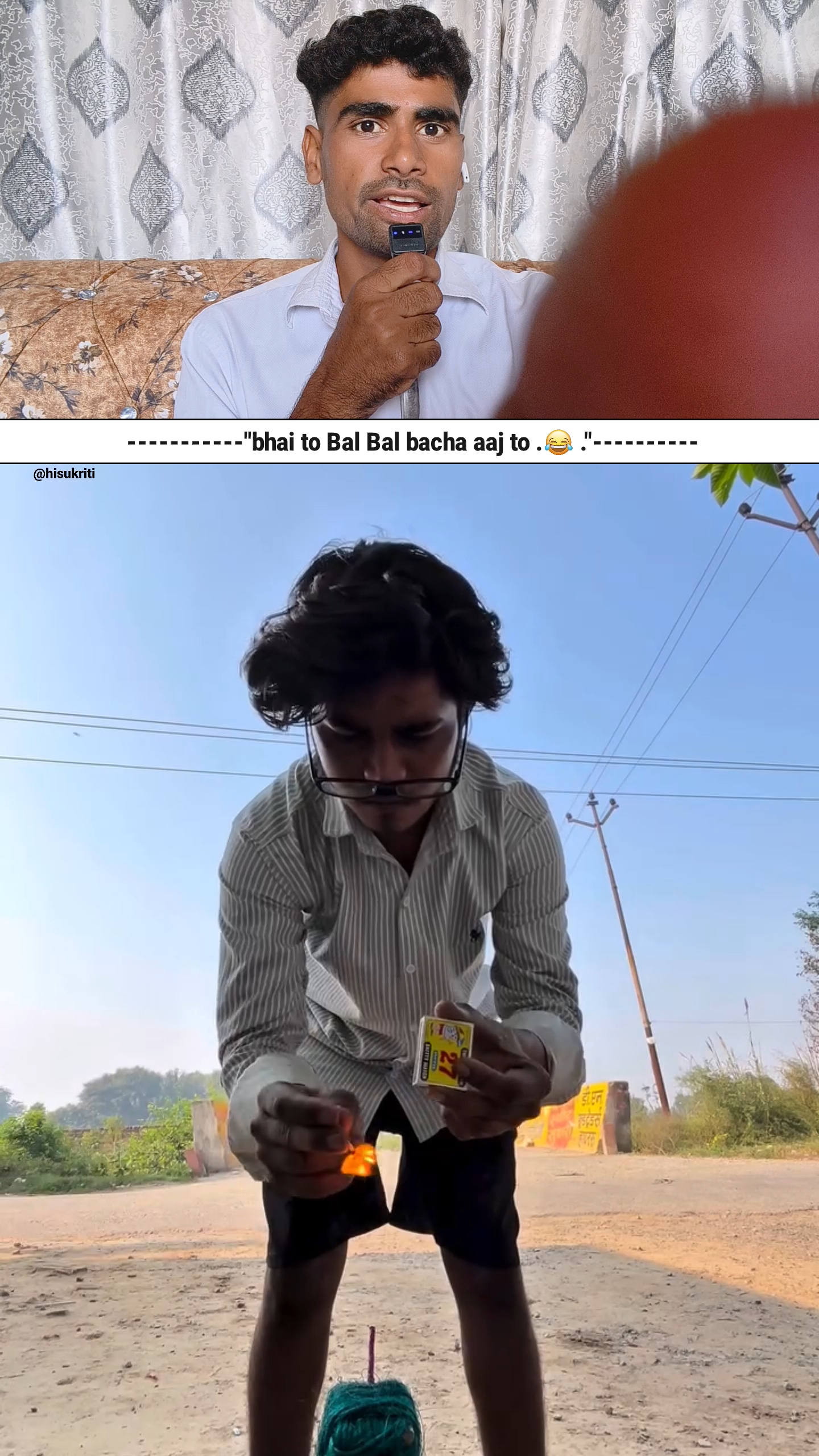 Aaj to Bhai Bal Bal bacha