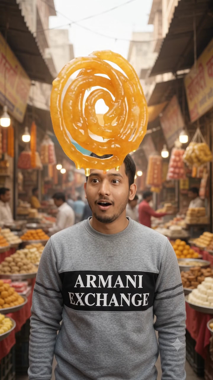 सोने की जलेबी का जादुई झूला 😂🍥 | मिठाइयों की अनोखी दुनिया 🤯 #Shorts