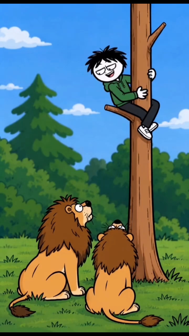 When You Think You're Smarter Than Lions... 😂🌳