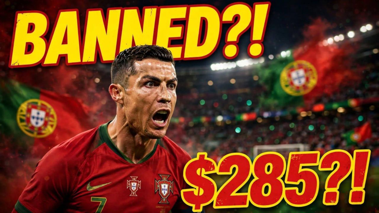 Portugal BANNED Ronaldo?! Only $285 Fine?! #ronaldo #shorts