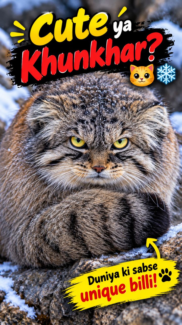 Pallas's Cat: Gol-matol aur cute dikhne wali ye khunkhar billi! 🐾❄️