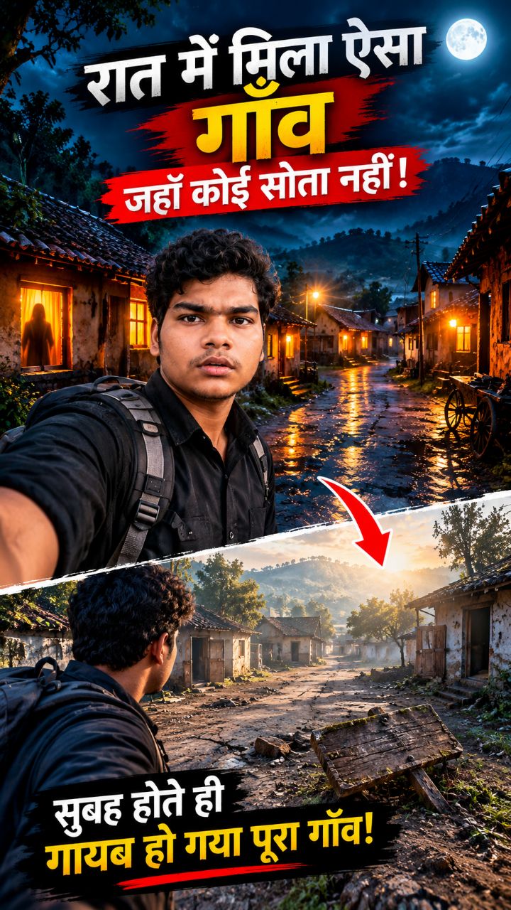 😱 रात में मिला ऐसा गाँव जहाँ कोई सोता नहीं! सुबह होते ही गायब हो गया पूरा गाँव 👻
