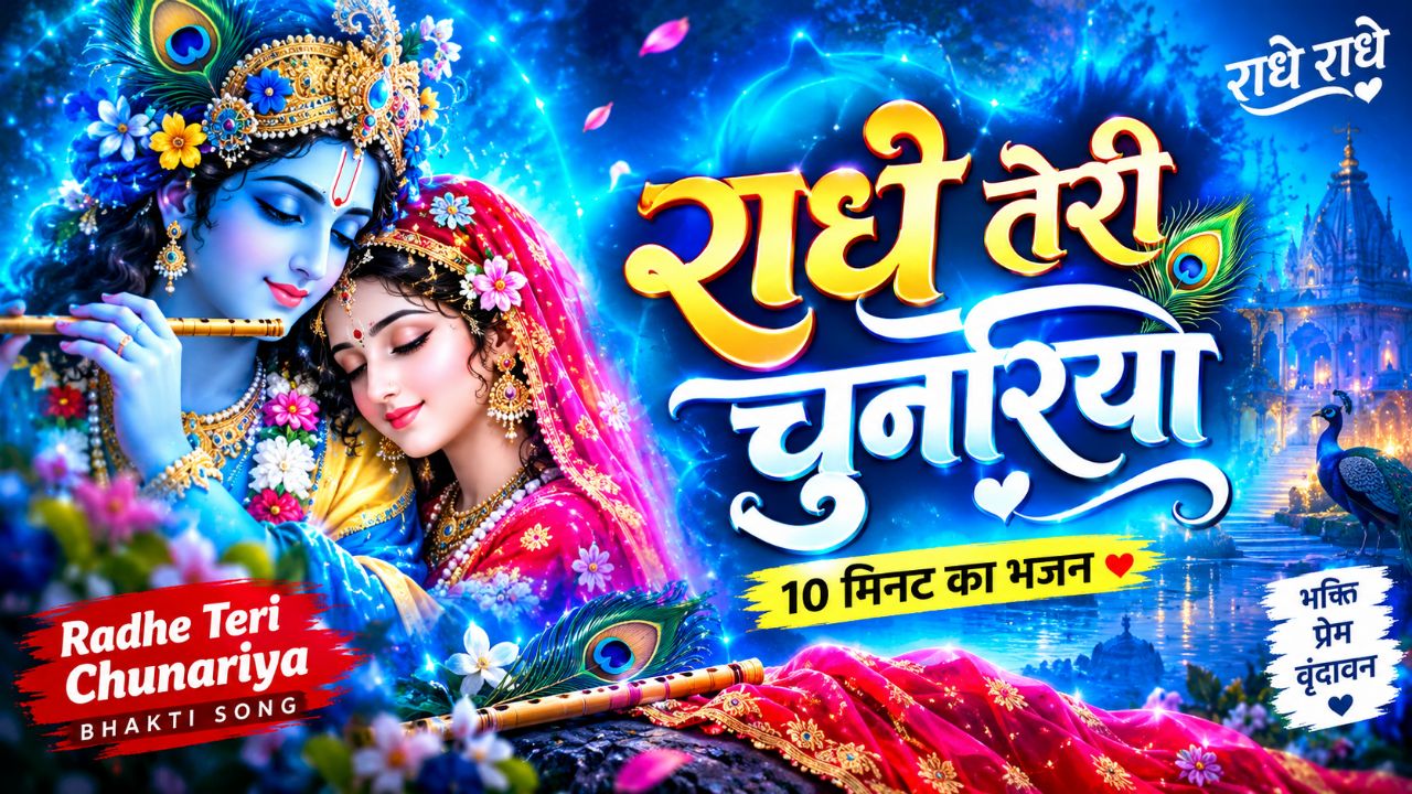 राधे तेरी चुनरिया 🌸💙 | Radhe Teri Chunariya | राधा रानी का मधुर भजन | Radha Krishna Bhajan 2026
