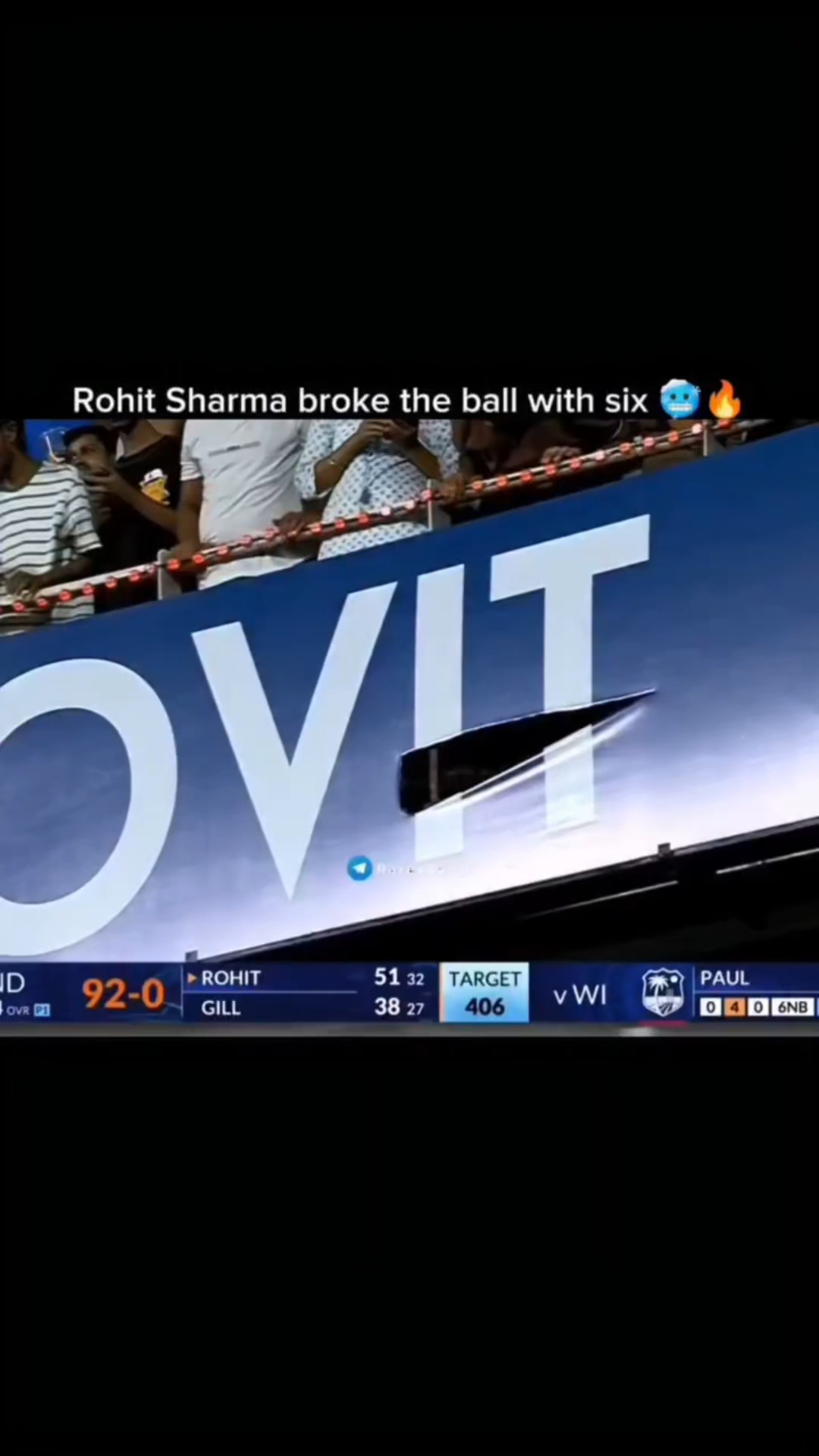 Power 💪 of rohit sharma