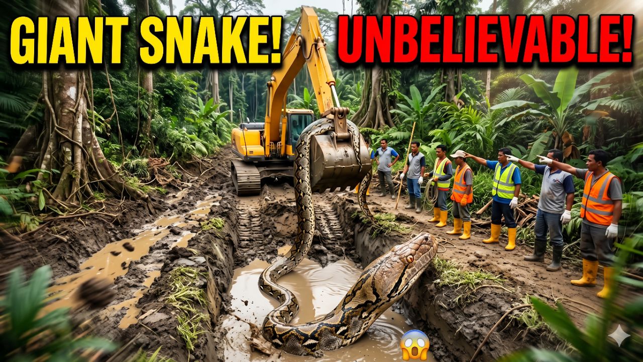 खुदाई के दौरान मिला विशालकाय अजगर! Giant Python Rescue 🐍