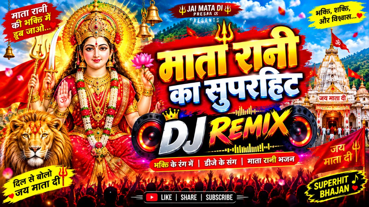 🚩 माता रानी का सुपरहिट DJ Remix 2026 🔥 | Mata Rani DJ Remix Song | जय माता दी 🙏