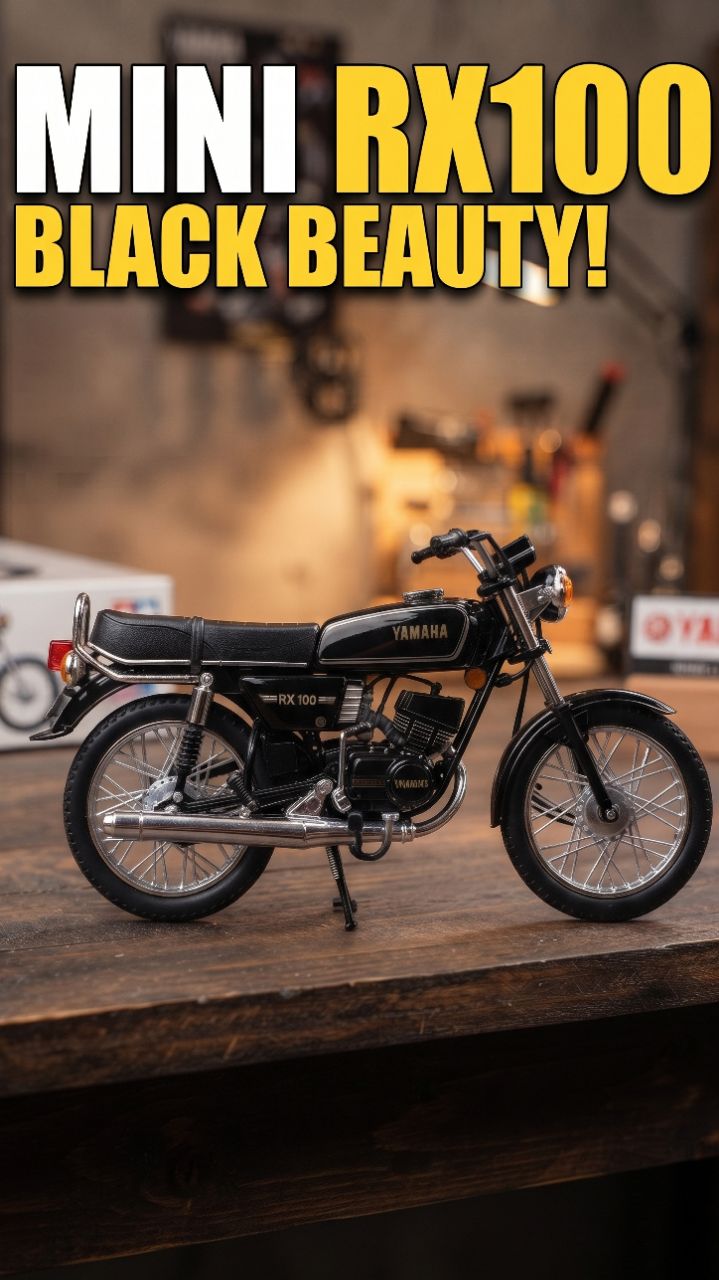 🔥 Miniature Yamaha RX 100 😱🏍️ Real Engine Sound! #Shorts