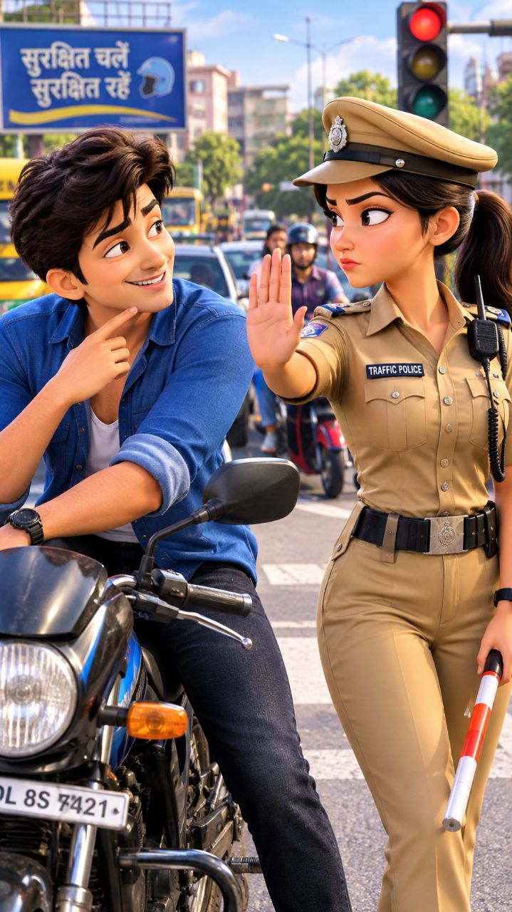Traffic wali madam se pyar || ट्रैफिक वाली मैडम से प्यार  || पार्ट २  Emotional love story hindi