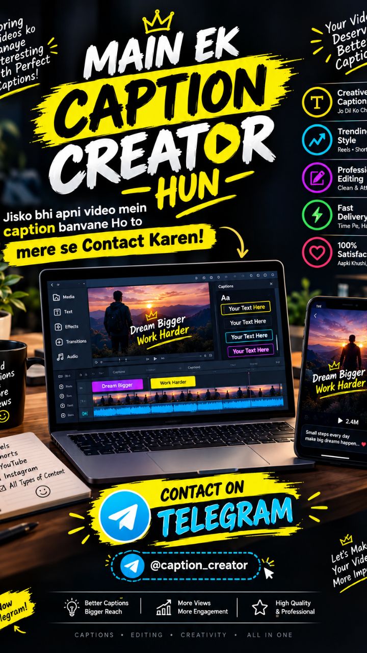 Video caption creator