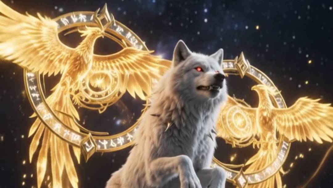 Hyper-Speed Red-Eyed Golden Phoenix Guardian 🐺🔥