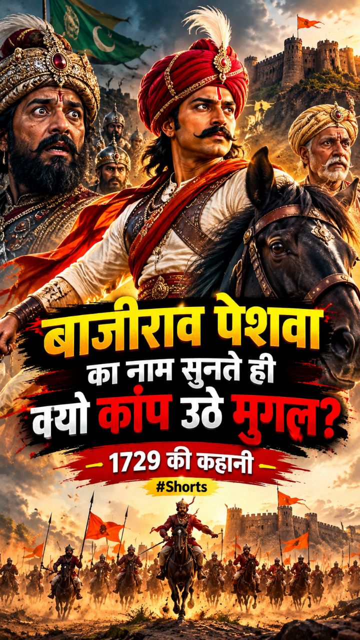 बाजीराव पेशवा ने मुगलों की हालत कैसे बदल दी? 😱 | 1729 का इतिहास #Shorts