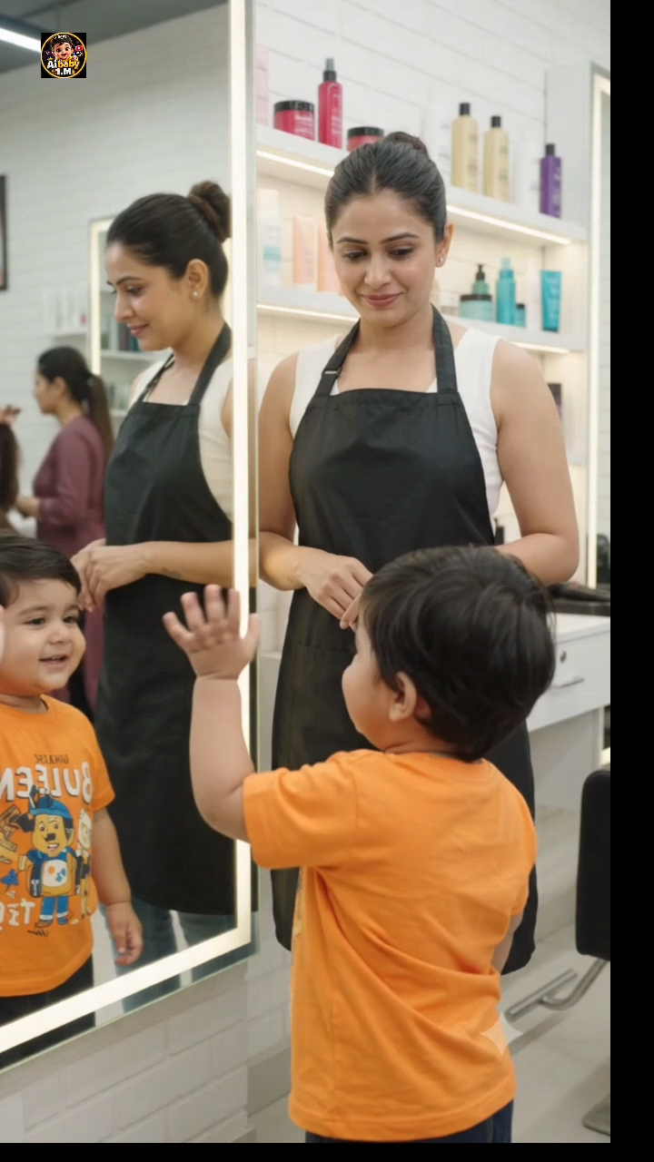 👶😂 Baby's Salon Fun! 💇‍♀️🤣 #Shorts ₹viral #trending