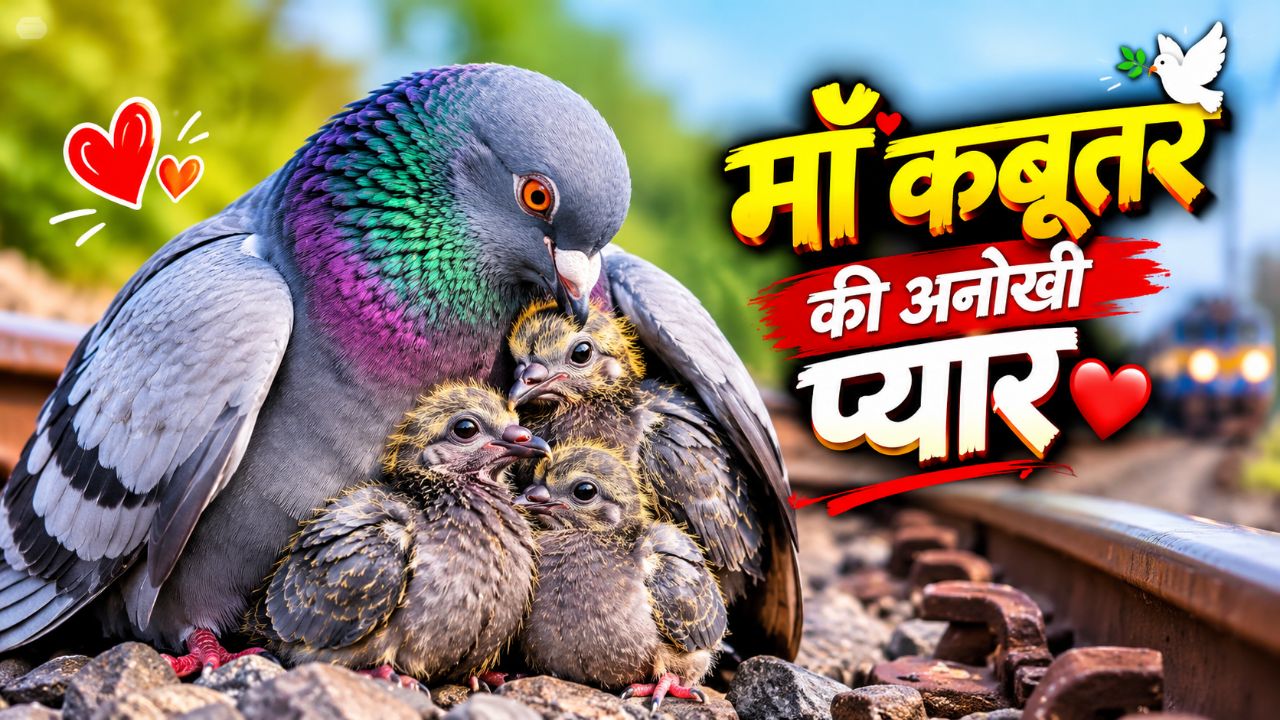 🥰 माँ कबूतर का अनोखा प्यार ❤️🐦