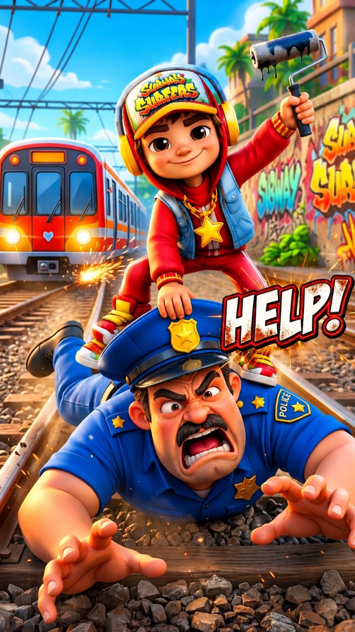 🚨 Police Are Chasing Jack! 😱🏃 | Subway Surfers #shorts