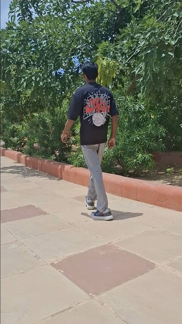 Walking with girl