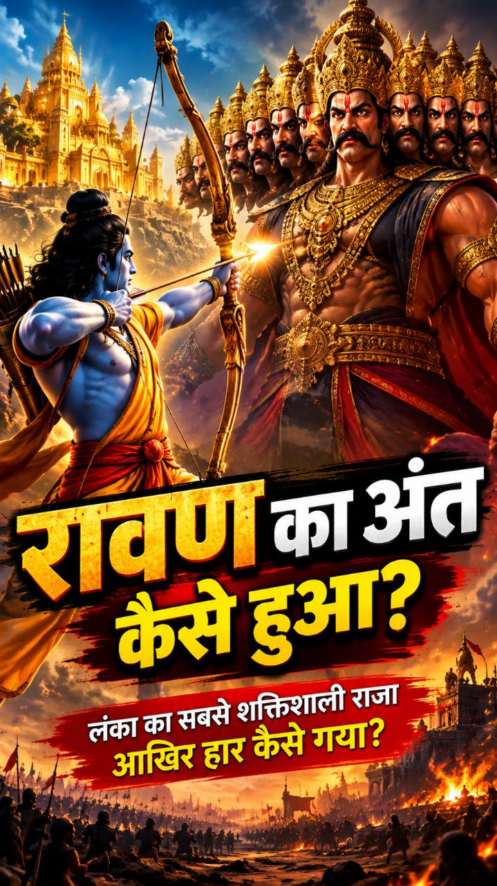 रावण का अंत कैसे हुआ? 😱 | रामायण का सबसे बड़ा युद्ध #Ramayan #MythVerseHindi #Shorts