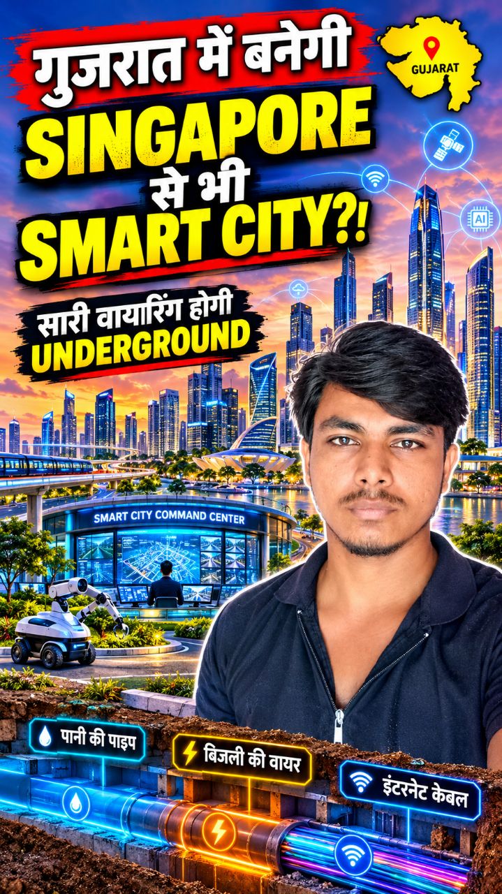 गुजरात में सिंगापुर से भी बड़ा शहर बनने जा रहा है 😱#shorts