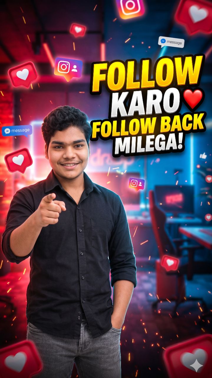चैनल Monetize करना है? मुझे Follow करो, Follow Back मिलेगा! 🚀