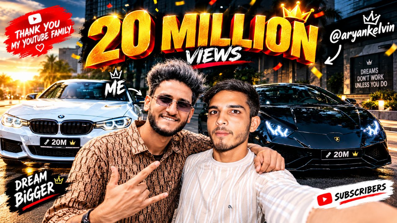 CHALLENGE 20.MILLION VIEWS CHECK KARO GUYS PROFILE 👈🔗📈