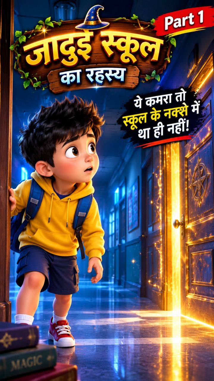 😱 जादुई दरवाज़े के पीछे क्या था? 😨 | Hindi AI Cartoon #Shorts