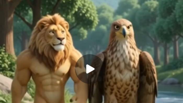 Baaz or sher ki dosti