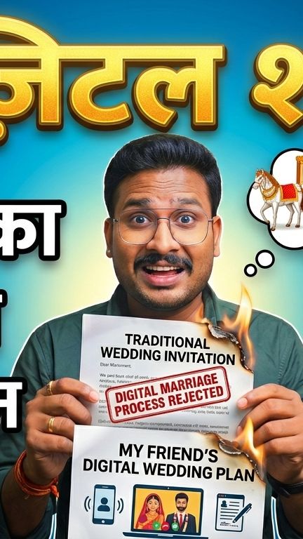 डिजिटल शादी का झोल: जब दुल्हन ने भेजा QR CODE ???