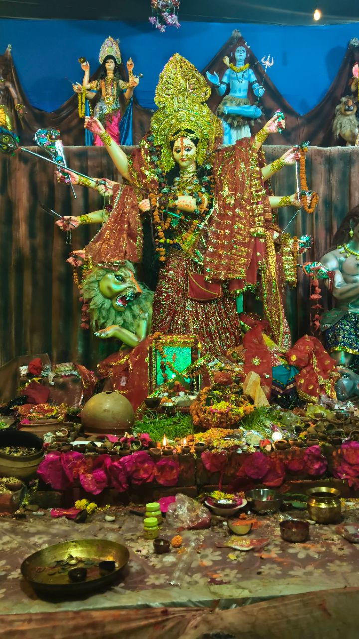 Durga puja pandal in nawada #durga puja #mela