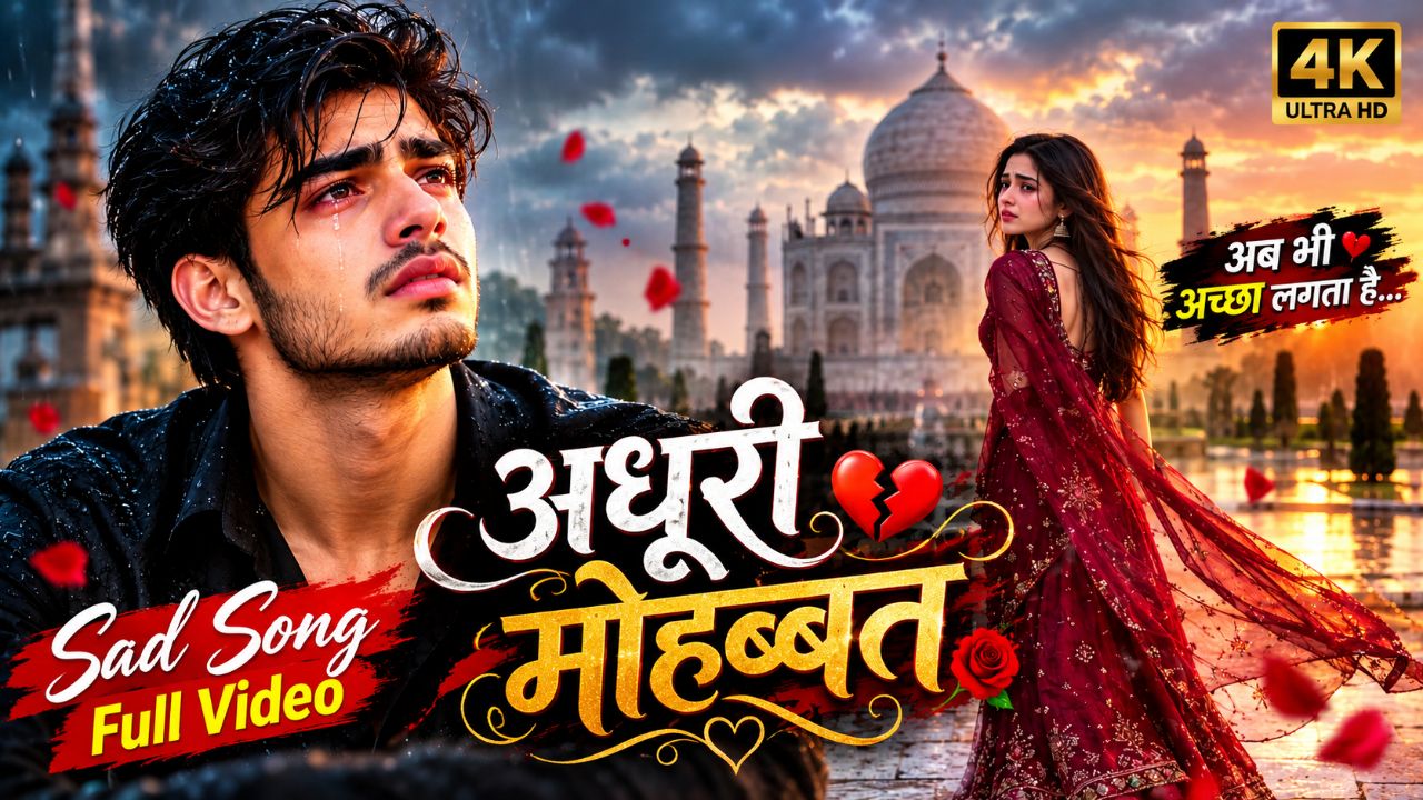 अधूरी मोहब्बत 💔 | New Hindi Sad Song 2026 | Heart Touching Love Song | Sad Song