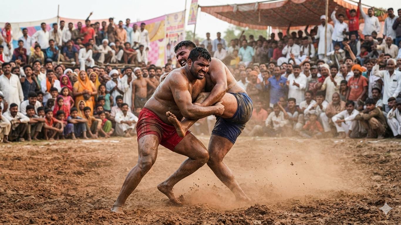 Asafpur kusti dangal.।