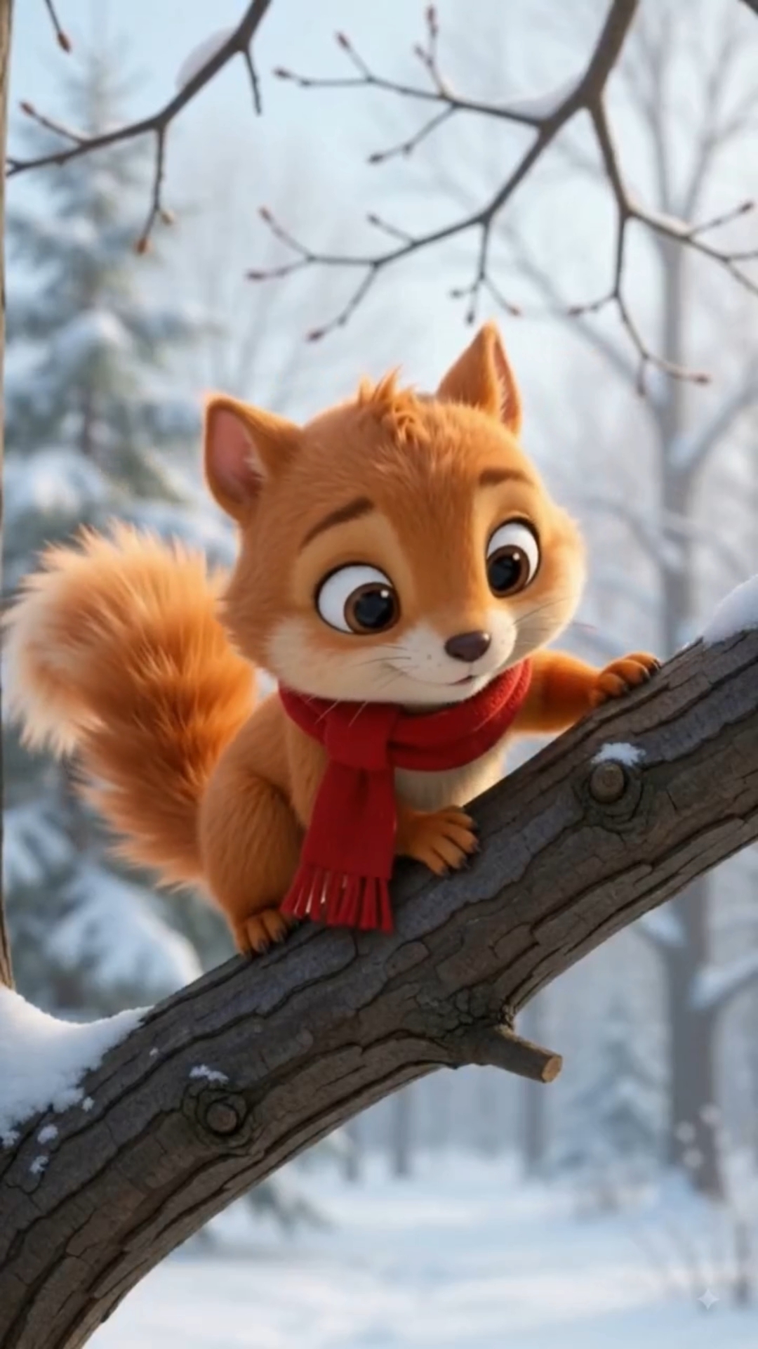 The Little Squirrel Who Saved Christmas! 🐿️🎄#trending #shorts