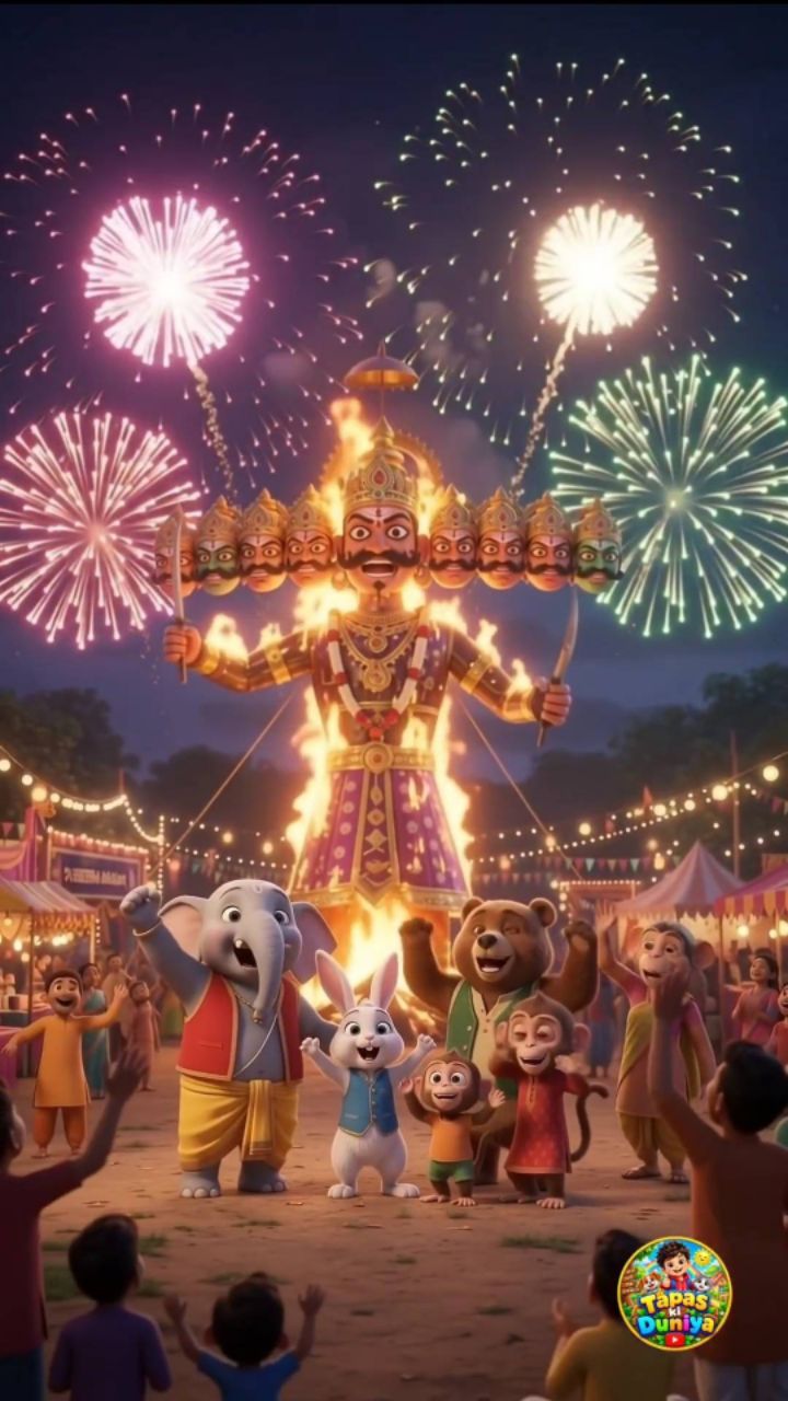 रावण के अंदर कौन था? 😱🔥 #Shorts #Dussehra #HindiCartoon