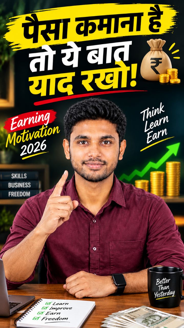 पैसा कमाना है तो ये बात याद रखो! 💰 | Earning Motivation 2026 | Make Money Motivation