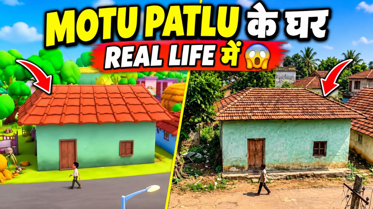 Motu Patlu के घर को Real Life में देखकर चौंक जाओगे 😱🏡 | AI Transformation #shorts