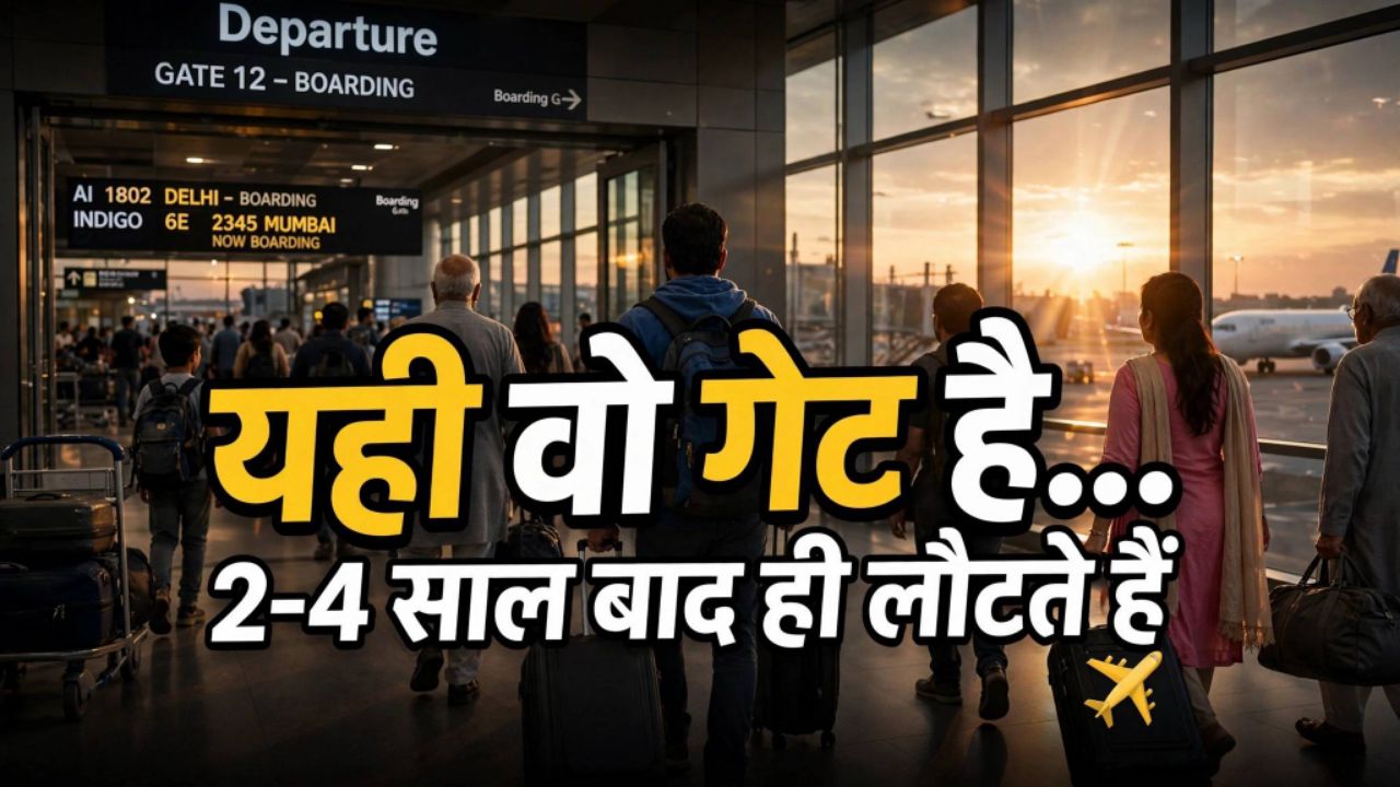 यही वो गेट है...
जिसके अंदर जाने के बाद लोग 2-4 साल बाद ही लौट कर आते हैं ✈️🥺

#airport