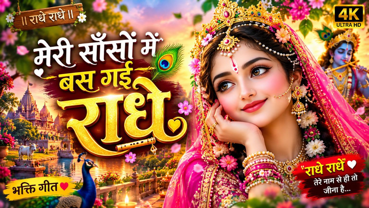 मेरी साँसों में बस गई राधे 🌸 | मधुर राधा रानी भजन | Radha Rani Bhajan 2026।