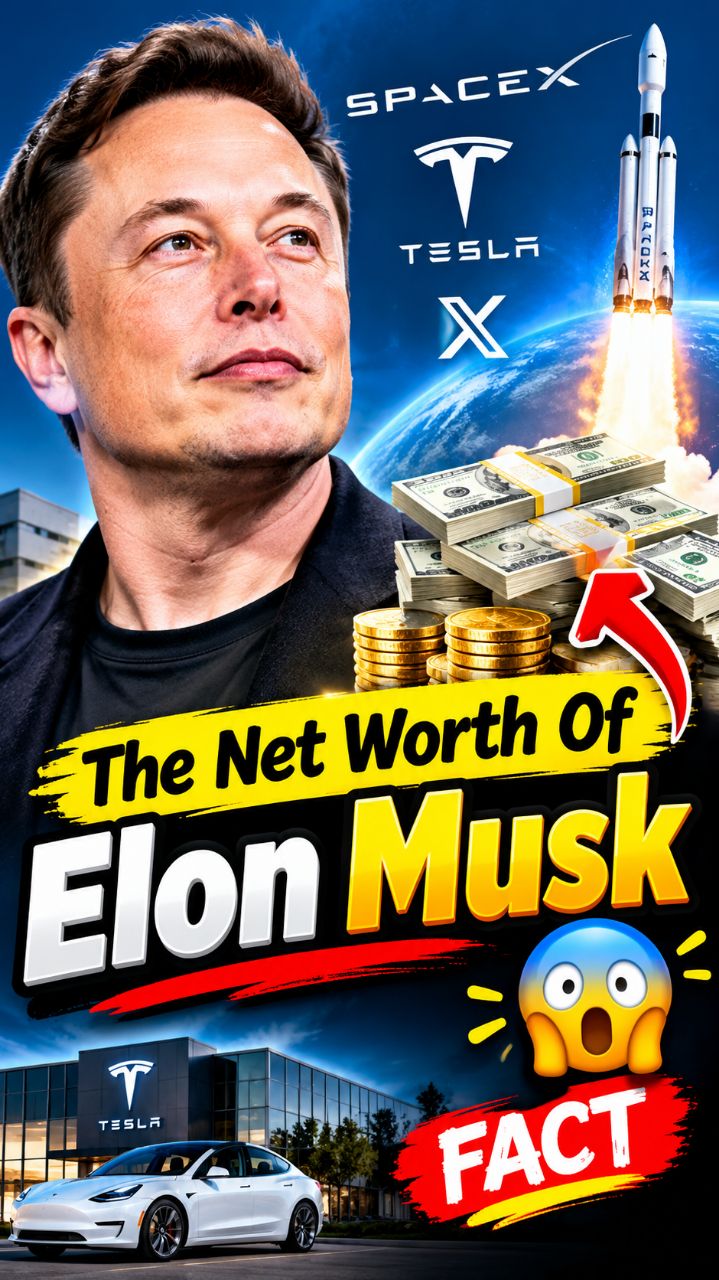 The Net Worth Of Elon Musk 😱