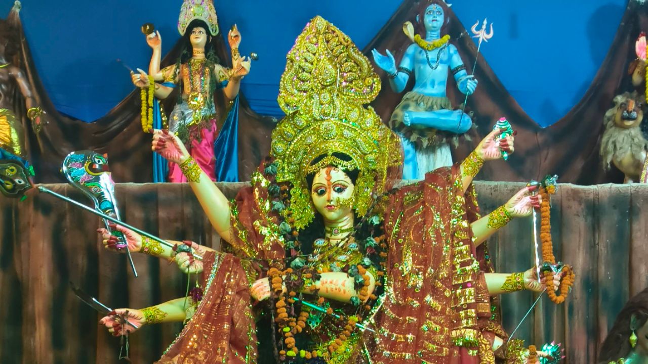 Nahar par durga maa pandal#durgapuja #bihar #nawada#chhath puja