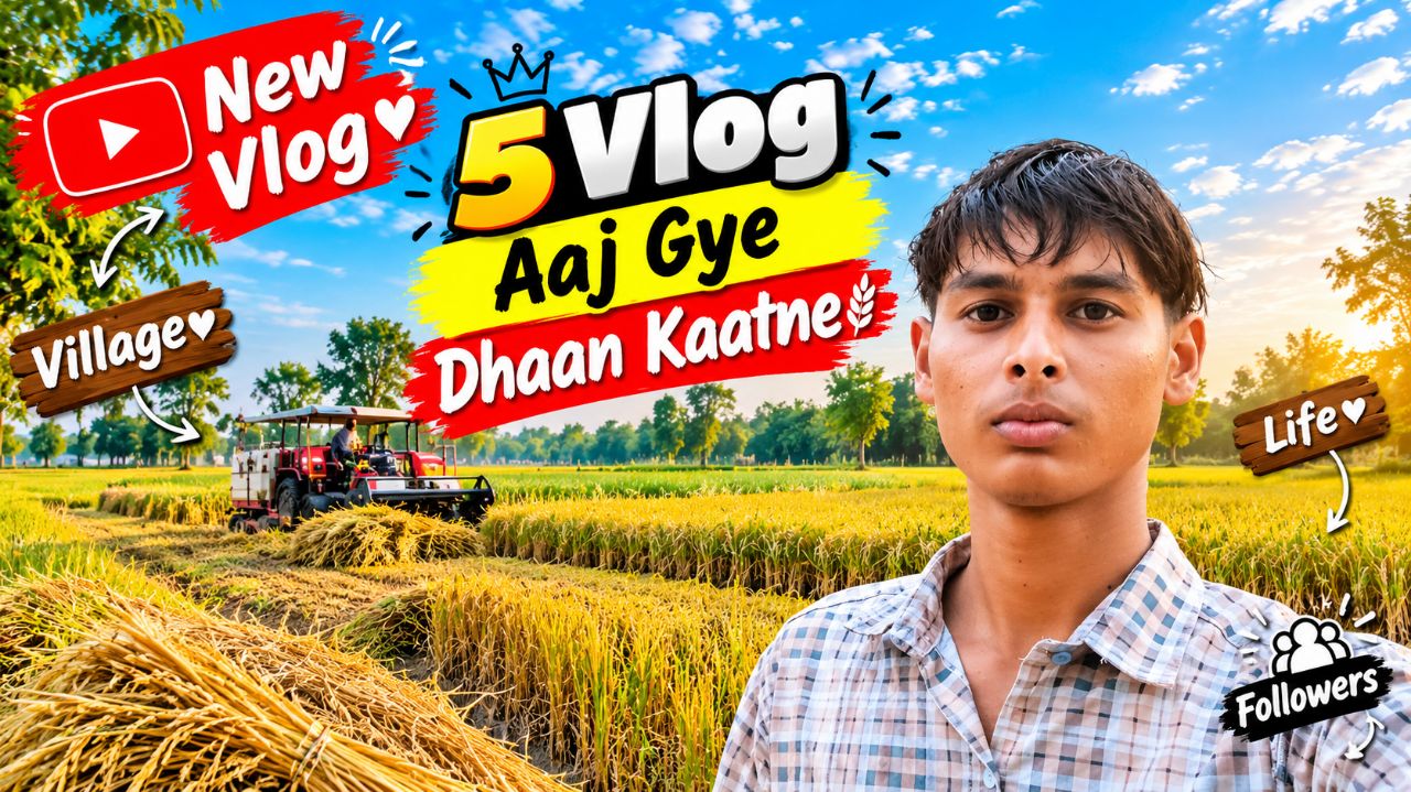 My 5 Vlog 🌷 | Aaj Gye Dhaan Kaatne | GTA 6 STUNT