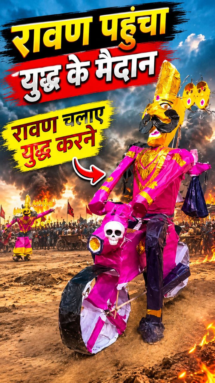 गरीबों वाली सबसे मजेदार रामलीला 🤣 | साइकिल वाला रावण और ठेले पर सीता हरण!