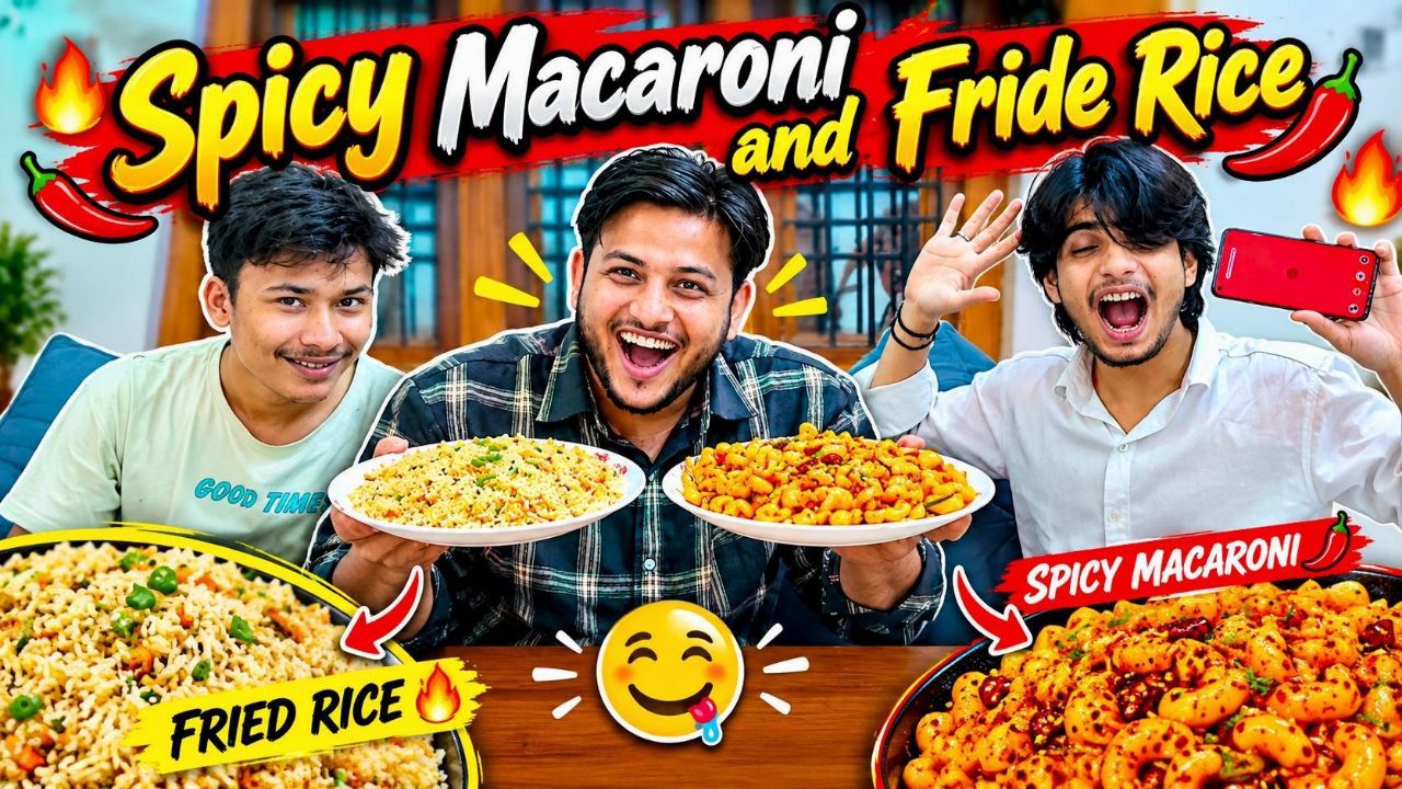 Dice Decides Our Bites! 🎲🍝 | Spicy Macaroni & Fried Rice Challenge 😂🔥|| gone wrong