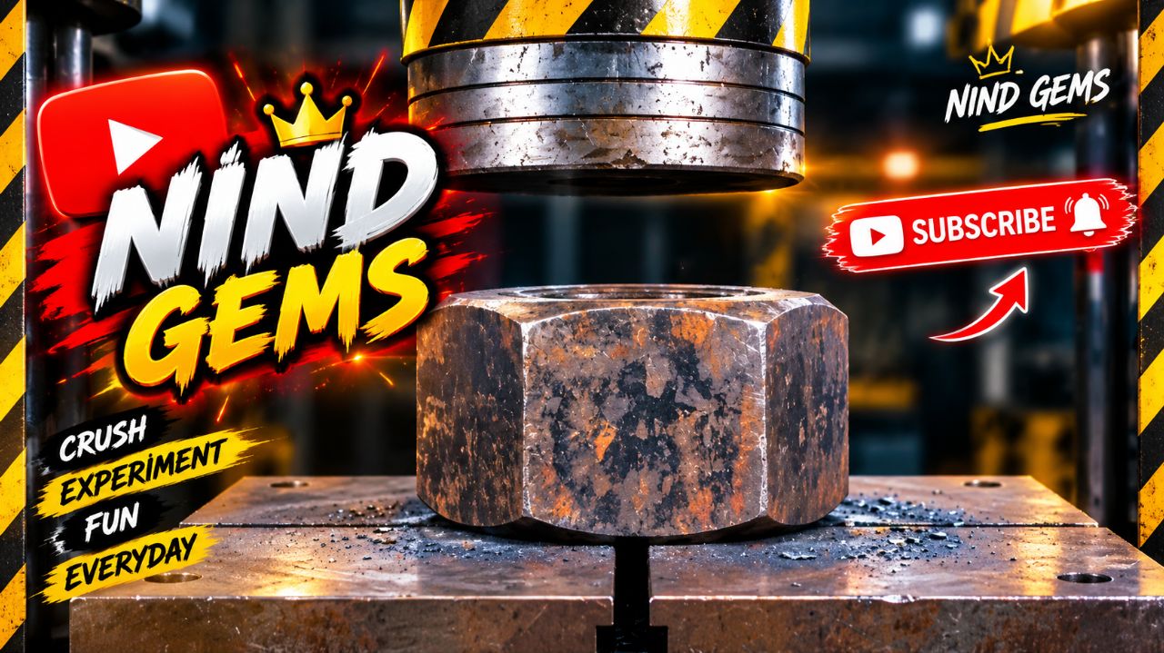 Hydraulic machine se pura Saman ko daba raha hai trending long video