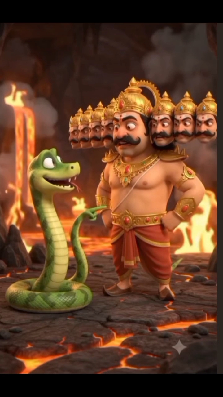 Snake vs  Ravan