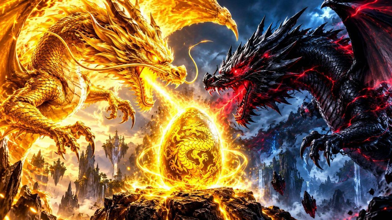 🐉✨ The Magical Egg & The Golden Dragon’s Revenge 🔥😱 | Chintu vs The Dark Dragon 🖤⚔️ #DragonStory